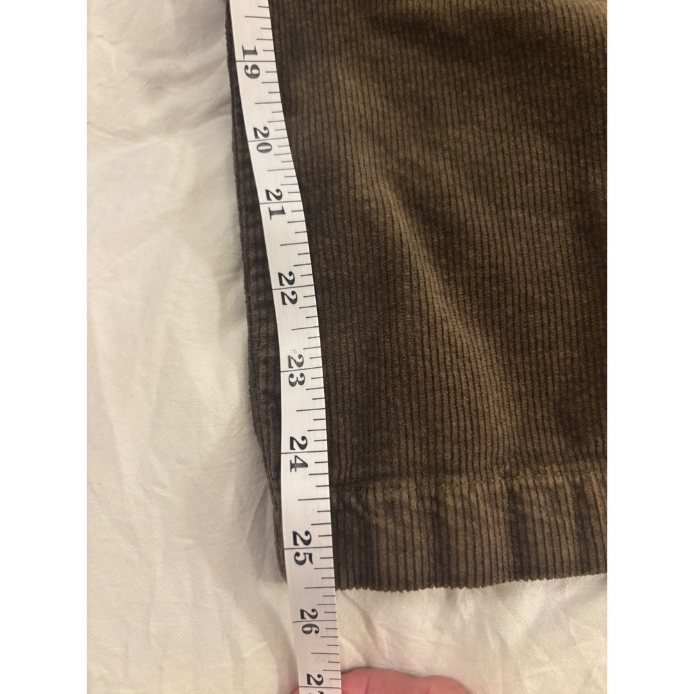Pilcro Anthropologie Brown Corduroy Wide Leg Elastic Waist Chocolate Trousers M - Picture 12 of 12